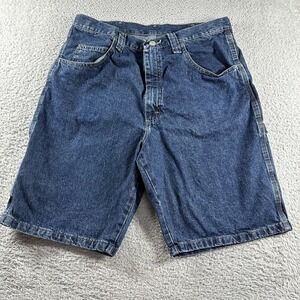 VINTAGE Wrangler Carpenter Jorts Shorts Mens 34‎ Dark Wash Denim